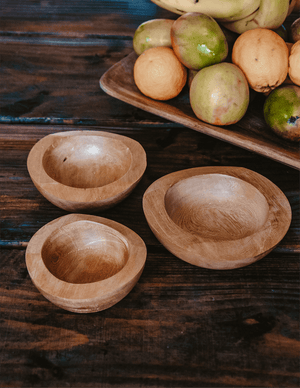 Natural Wooden Bowls IWE (Pack 3 units)