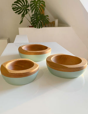 Mint Wooden Bowls IWE (Pack 3 units)